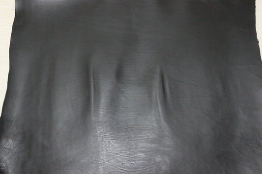 ds80円！イタリアンレザー 　極厚オイルヌメ　ブラック　ショルダー　スムース加工　143ds