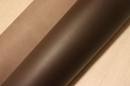 ds25円！新入荷！姫路レザー　顔料仕上げ　ダークブラウン　シボ型押し　200ds