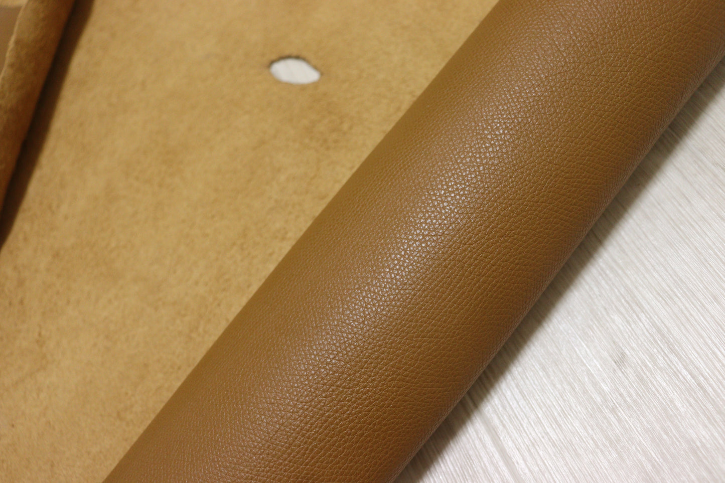 ds28円！新入荷！シボ型押し　ナチュラルブラウン　ハギレ　120ds