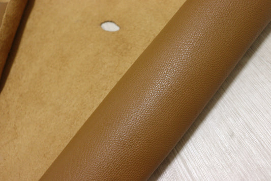 ds28円！新入荷！シボ型押し　ナチュラルブラウン　ハギレ　120ds