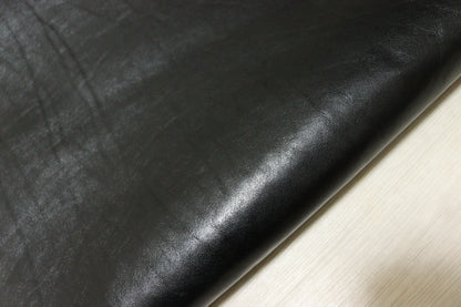 ds75円！イタリアンレザー オイルナッパ　ブラック　オイルヌメ　Wショルダー　200ds