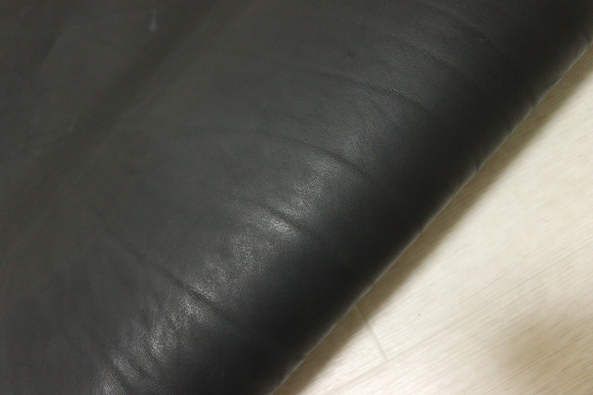ds90円！新入荷！極厚ショルダー　オイルヌメ　ブラック　スムース加工　130ds