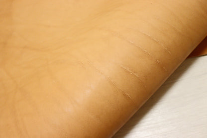 ds80円！イタリアンレザー 　極厚オイルヌメ　TAN　ショルダー　130ds
