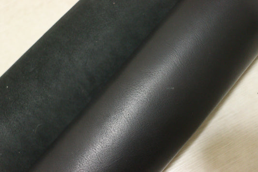 ds68円！新入荷！極厚ショルダー　オイルヌメ　ブラック　スムース加工　135ds
