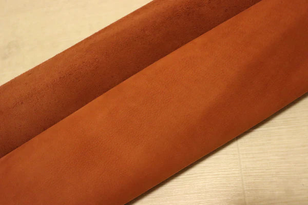 ds25円！新入荷!ヌバック　レッドブラウン　ハギレ　140ds