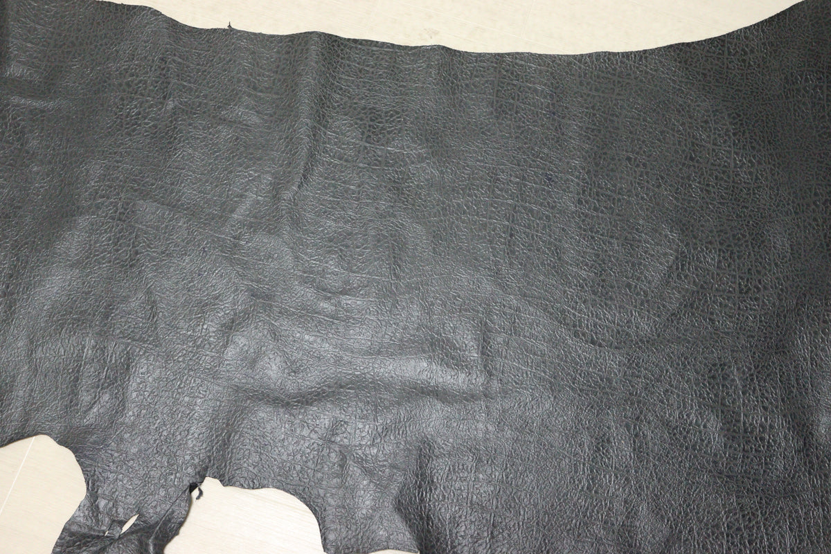 ds25円！新入荷！エレファント型押し　ダークシルバー　140ds