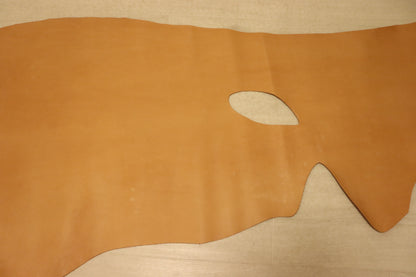 ds33円！クラフトの定番！TAN　素上げ　ヌメ革　123ds