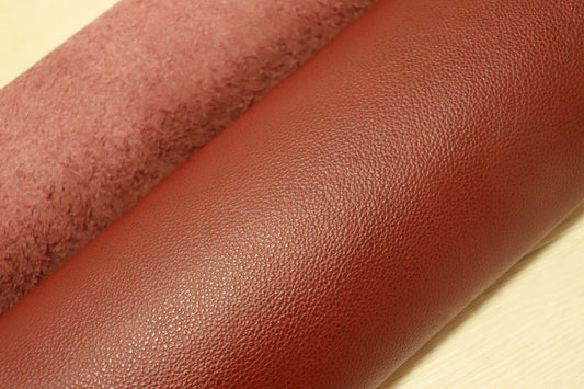 ds25円！新入荷！姫路レザー ワインレッド シボ型押し 大判320ds