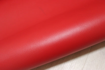 ds20円！新入荷！訳あり　姫路レザー　顔料仕上げ　レッド　シボ型押し　220ds