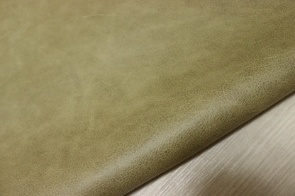 ds28円！新入荷！イタリアンレザー　オークルベージュ　プルアップ加工　208ds