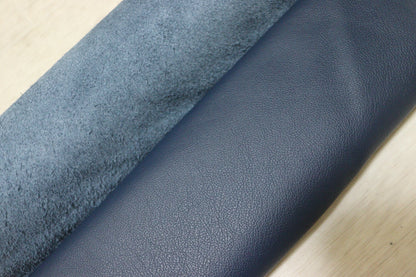 ds28円！新入荷！イタリアンレザー 　ネイビー　弱シュリンク加工　256ds