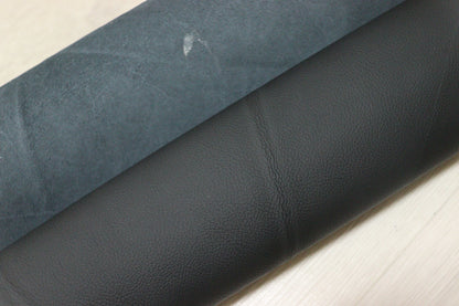 ds28円！新入荷！イタリアンレザー　ブラック　シュリンク加工　275ds