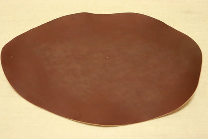 ds350円！やや訳あり　新喜皮革製　コードバン　染料仕上げ　蝋引き　ボルドー　18ds