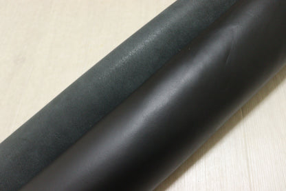 ds50円！イタリアンレザー　オイルヌメ 　ブラック　スムース加工　200ds