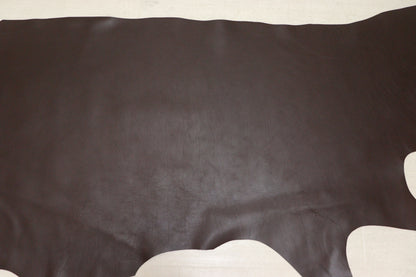 ds50円！イタリアンレザー　オイルヌメ 　ビターブラウン　スムース加工　200ds