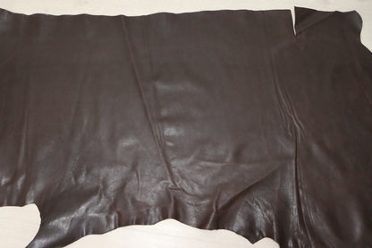 ds50円！イタリアンレザー　オイルヌメ　ヴィンテージブラウン　スムース加工　200ds