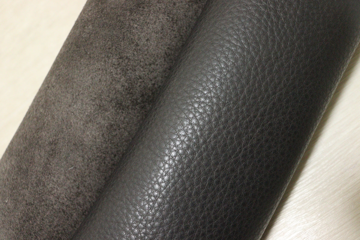 ds28円！新入荷！イタリアンレザー　もちもち　シュリンク加工　ビターブラウン　257ds
