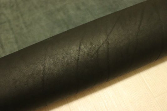 ds75円！イタリアンレザー 上質 オイルヌメ ブラック　ショルダー 144ds