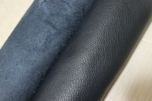 ds30円！新入荷！イタリアンレザー　もちもち　シュリンク加工　ネイビー　270ds