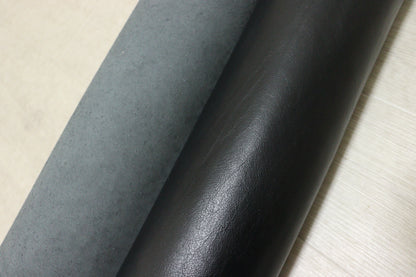 ds45円！イタリアンレザー　オイルヌメ  ブラック　染料仕上げ　200ds