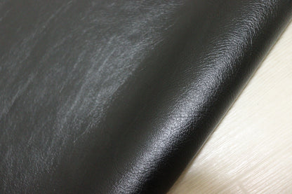 ds35円！新入荷！イタリアンレザー　　弱シュリンク加工　コンビヌメ　ブラック　120ds