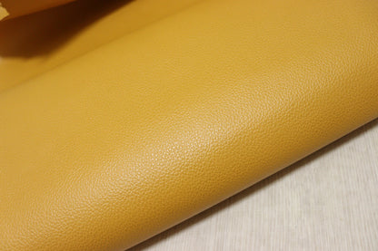 ds28円！新入荷!姫路レザー　顔料仕上げ　マリーゴールド　シボ型押し　210ds