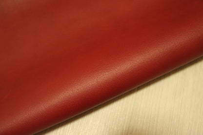 ds28円！新入荷！ダークレッド　ハギレ　スムース加工　150ds