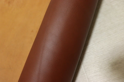 ds60円！イタリアンレザー　キップ　レッドブラウン　スムース加工　125ds