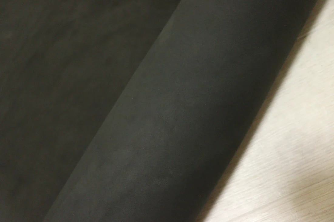 ds65円！イタリアンレザー　ベンズ　オイルヌメ　ブラック　130ds