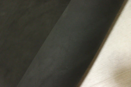 ds65円！イタリアンレザー　ベンズ　オイルヌメ　ブラック　130ds