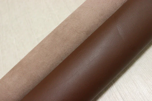 ds50円！イタリアンレザー　オイルヌメ 　ヴァンダイクブラウン　スムース加工　180ds