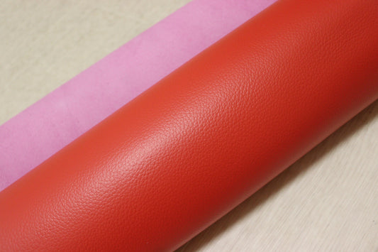 ds28円！新入荷！顔料仕上げ　シグナルレッド　シボ型押し　240ds