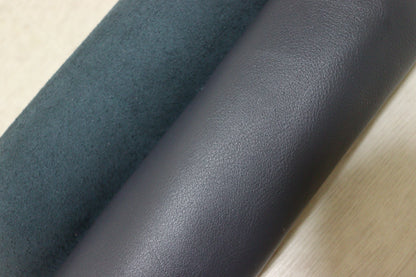 ds28円！新入荷！イタリアンレザー　ネイビー　弱シュリンク加工　152ds