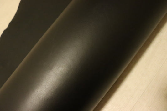 ds75円！イタリアンレザー　極厚オイルヌメ　ショルダー　ブラック　142ds