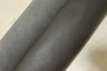 ds28円！新入荷！イタリアンレザー　オリーブグレー　もちもち　スムース加工　242ds