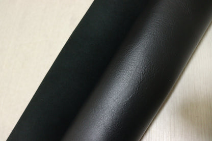 ds50円！イタリアンレザー　オイルヌメ 　ブラック　スムース加工　185ds