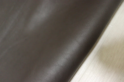 ds45円！イタリアンレザー　オイルヌメ 　ダークブラウン　スムース加工　200ds