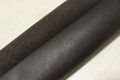 ds45円！イタリアンレザー　オイルヌメ 　ダークブラウン　スムース加工　180ds