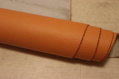 ds25円！新入荷！姫路レザー　顔料仕上げ　シボ型押し　オレンジ　230ds