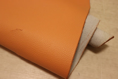 ds25円！新入荷！姫路レザー　顔料仕上げ　シボ型押し　オレンジ　230ds