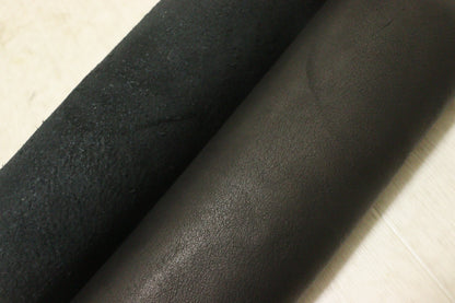 ds28円！新入荷！オイルレザー　スムース加工　ブラック　230ds