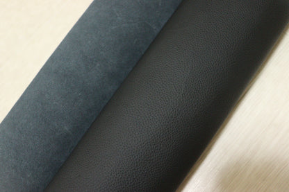 ds28円！イタリアンレザー 　顔料仕上げ　ブラック　シボ型押し　252ds