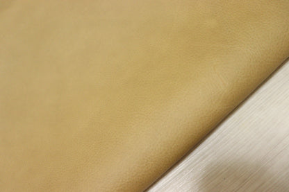 ds30円！イタリアンレザー　オークル系ブラウン　シュリンク加工　 288ds