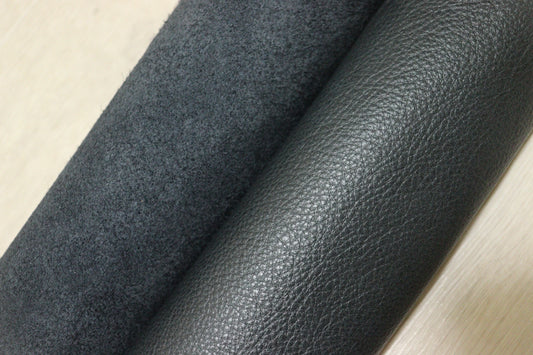 DS30円！イタリアンレザー 　もちもち　ネイビー　シュリンク加工　247DS