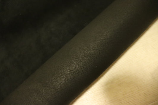 ds25円！新入荷!ブラック　スムース加工　豚革　100ds