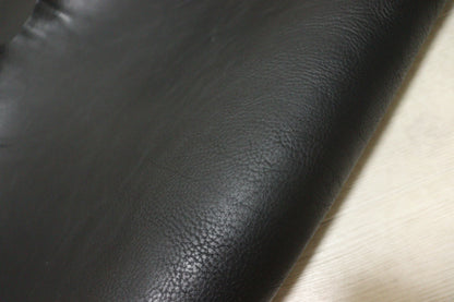 ds80円！新入荷！イタリアンレザー　極厚オイルヌメ　ショルダー　ブラック　130ds