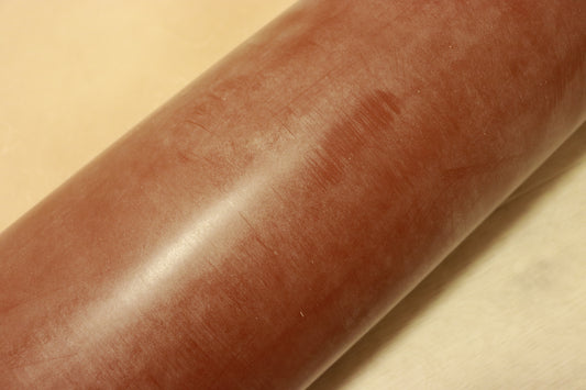 ds150円！新入荷！上質！ブライドルレザー　ブラウン　ヌメ革　ハギレ　120ds