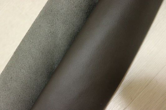 ds28円！新入荷！イタリアンレザー　ダークオリーブ　スムース加工　311ds