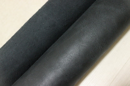 ds30円！新入荷！イタリアンレザー　ブラック　ムラ染加工　260ds