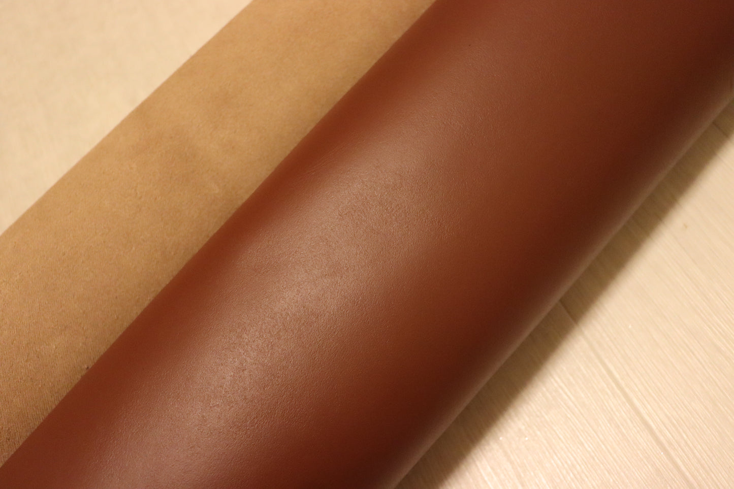 ds28円！新入荷！姫路レザー　顔料仕上げ　チョコブラウン　260ds